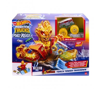 Torre en Llamas Monster Trucks Hot Wheels