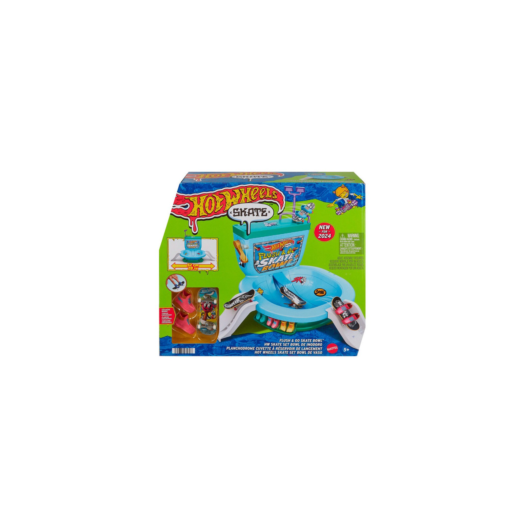 Set Bowl de Inodoro Skate Hot Wheels