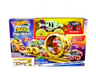 Pista Race & Chase Challenge Monster Trucks Hot Wheels