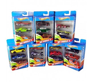 Blister 3 vehiculos Hot Wheels surtido
