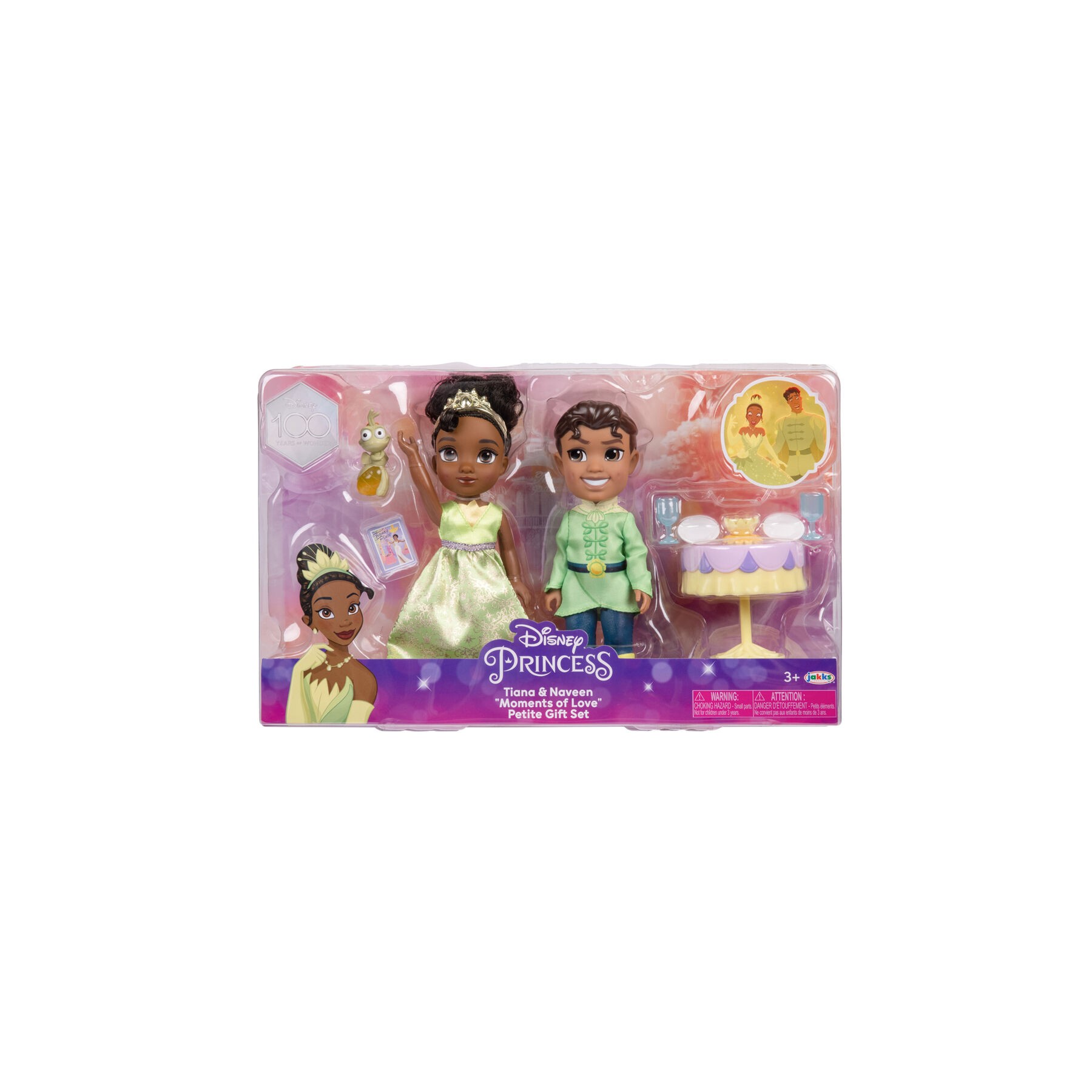 Muñeca Tiana + Naveen Tiana y el Sapo Disney 15cm