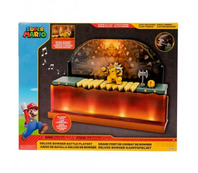 Playset Batalla contra Bowser Deluxe Super Mario Bros