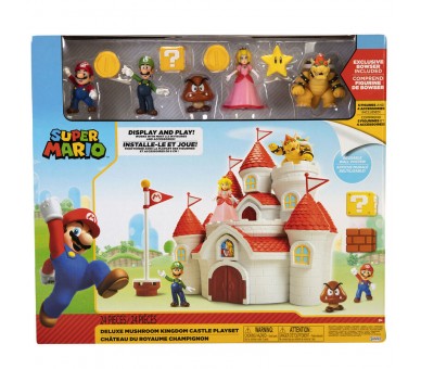 Playset Castillo Deluxe Reino Champiñon Super Mario Bros
