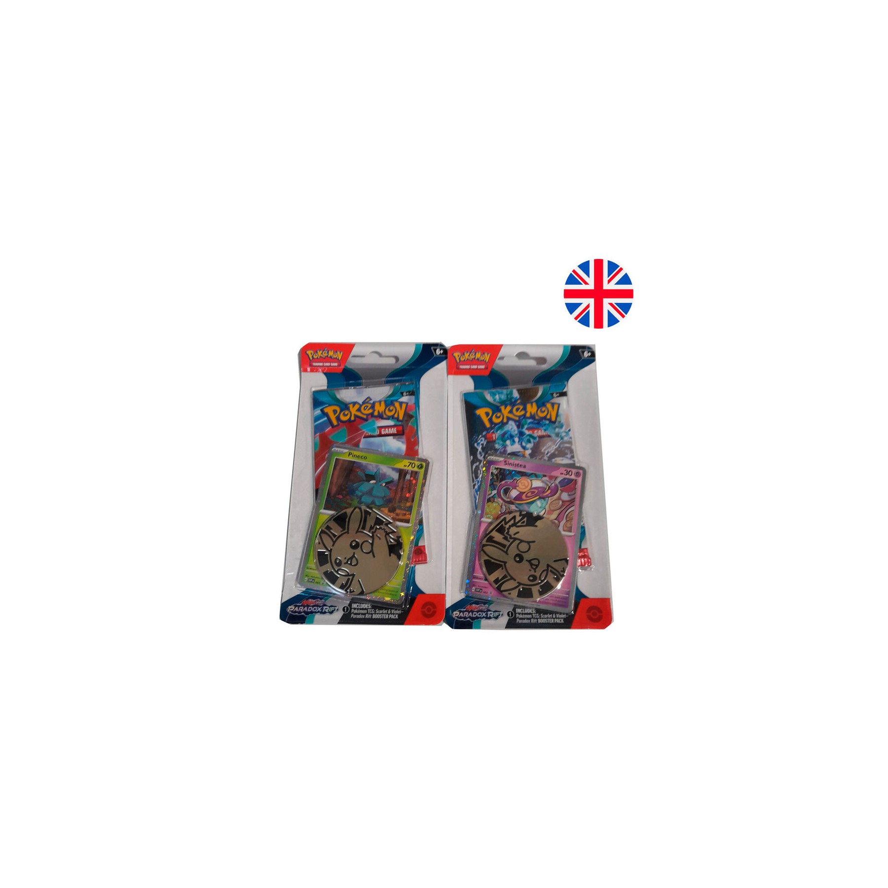 Blister juego cartas coleccionables Paradox Rift Scarlet & Violet Pokemon ingles surtido