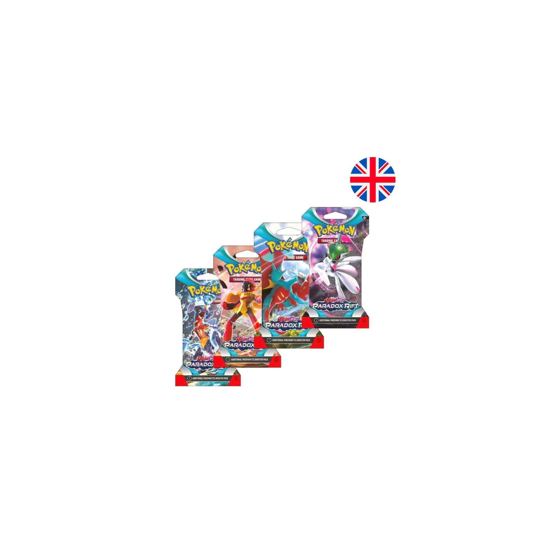 Sobre juego cartas coleccionables Paradox Rift Scarlet & Violet Pokemon surtido ingles