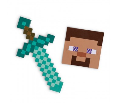 Mascara + Espada Minecraft