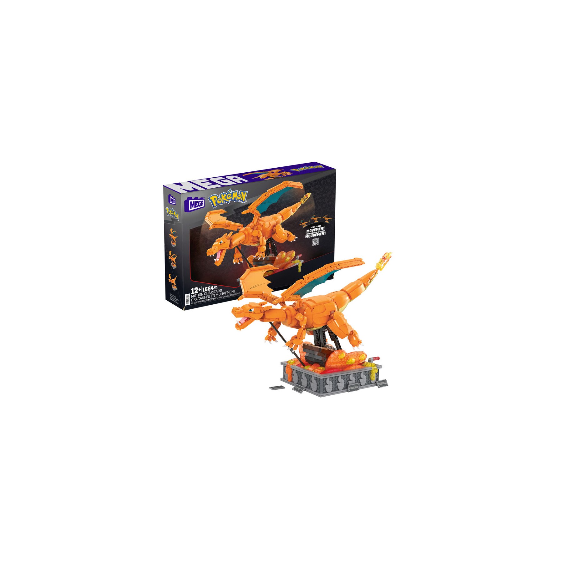 MEGA Construx Charizard en Movimiento Pokemon