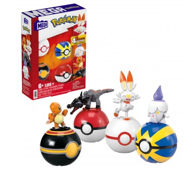 MEGA Construx Equipo de Entrenador de Fuego Pokemon