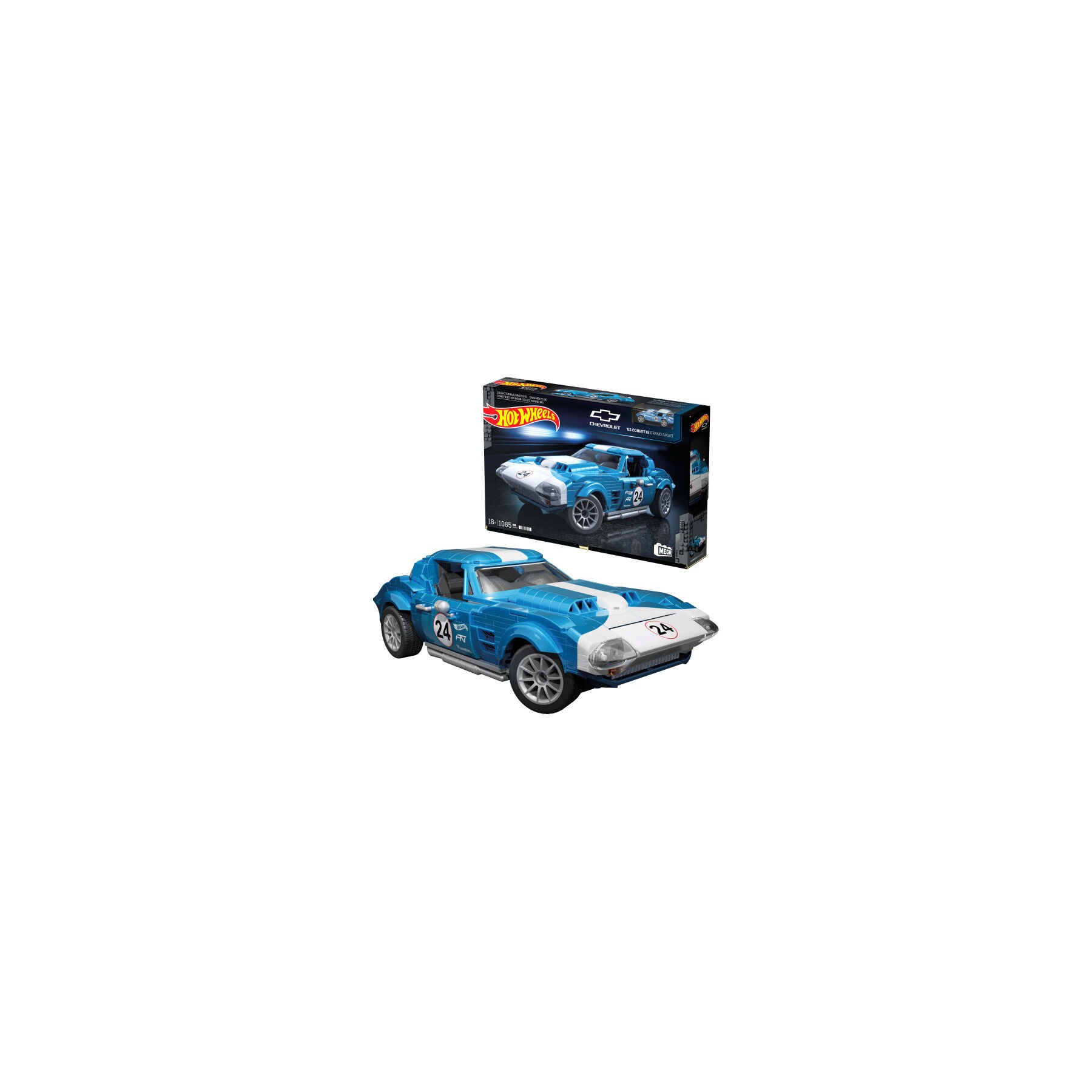 MEGA Construx Coche Corvette Grand Sport del 63 Hot Wheels