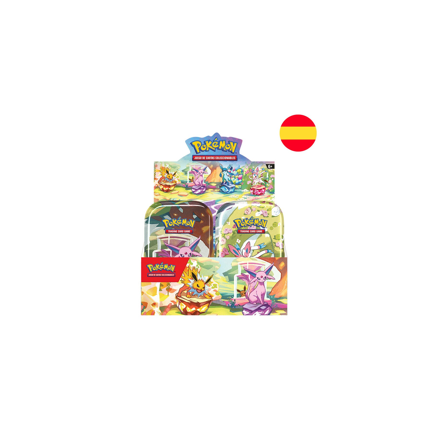 Mini lata juego cartas coleccionables Evoluciones Prismaticas Pokemon surtido español