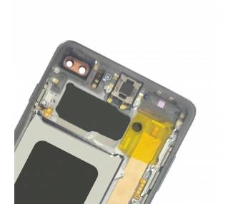 Kit Reparación Pantalla Original Para Samsung Galaxy S10 Plus, Marco Negro