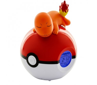 Lampara despertador Led Charmander Pokeball Pokemon