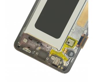 Kit Reparación Pantalla Original Para Samsung Galaxy S10 Plus, Marco Negro