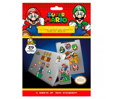 Set 29 vinilos Super Mario Bros Nintendo