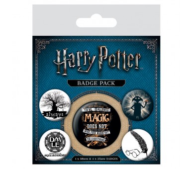 Set 5 Chapas Harry Potter