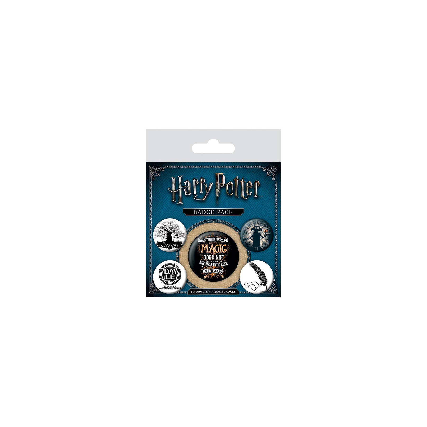 Set 5 Chapas Harry Potter