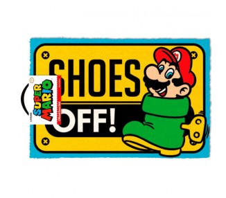 Felpudo Shoes Off Super Mario Nintendo