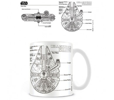 Taza plano Halcón Milenario Star Wars 315ml