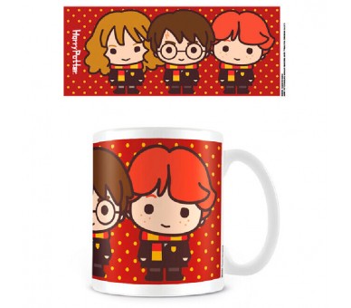 Taza Harry Ron Hermione Chibi Harry Potter