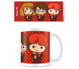 Taza Harry Ron Hermione Chibi Harry Potter