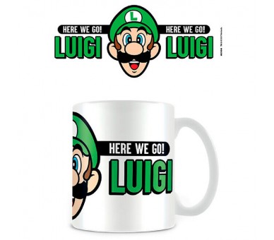 Taza Here We Go Luigi Super Mario Nintendo