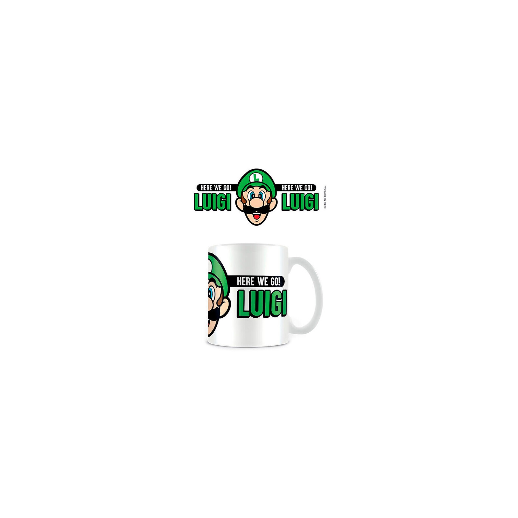 Taza Here We Go Luigi Super Mario Nintendo