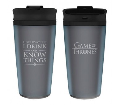Taza viaje I Drink And I Know Things Juego de Tronos