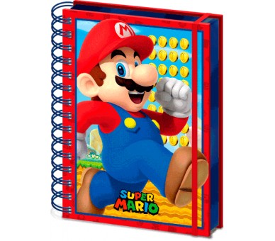 Cuaderno lenticular A5 Super Mario Nintendo