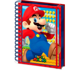 Cuaderno lenticular A5 Super Mario Nintendo