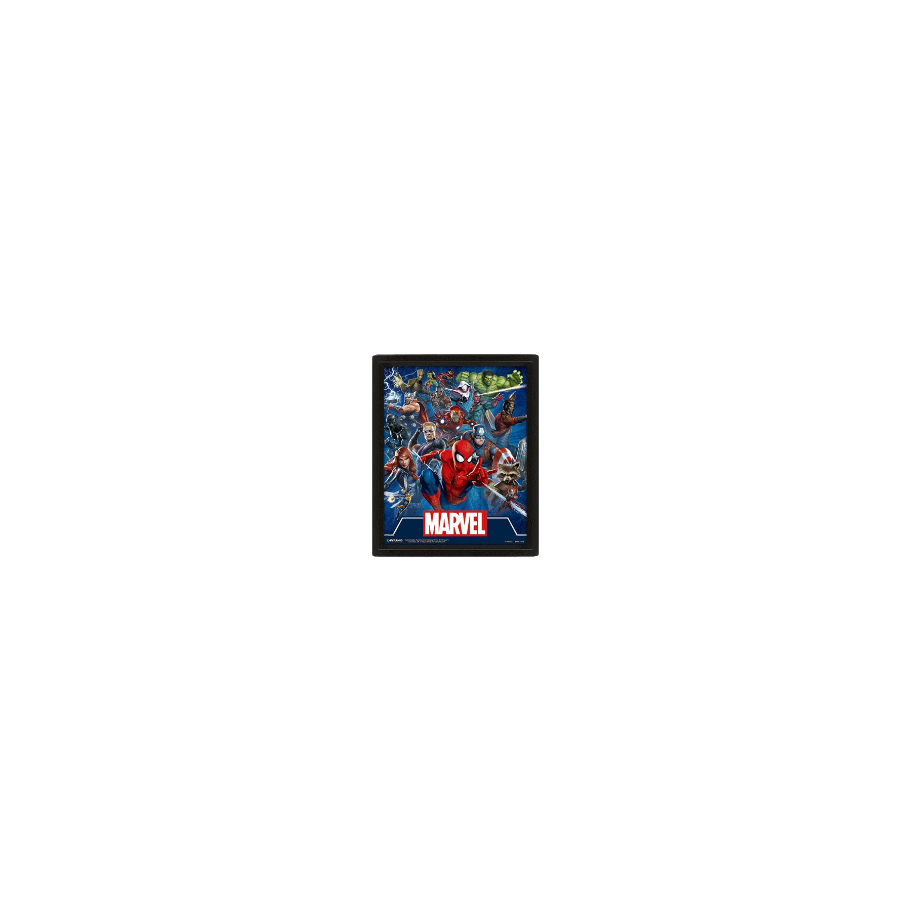 Poster 3D lenticular Marvel