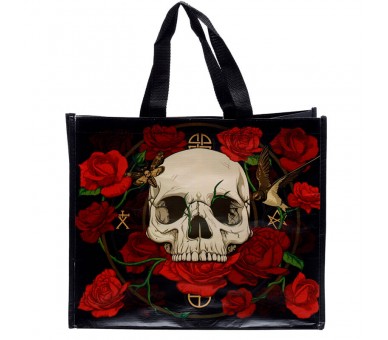 Bolsa shopping Calavera y Rosas