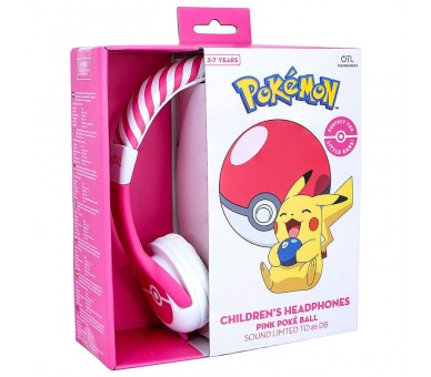 Auriculares infantiles Pink Pokeball Pokemon