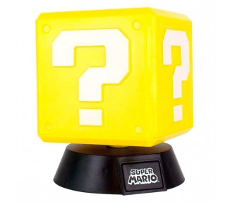 Lampara 3D Question Block Super Mario Bros Nintendo