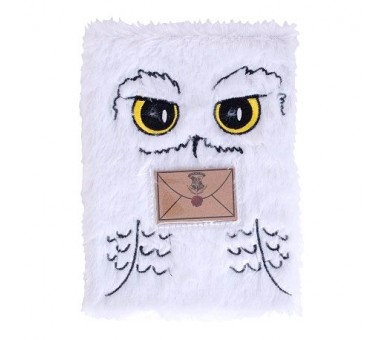 Cuaderno peluche A5 Hedwig Harry Potter