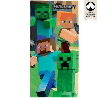 Toalla Minecraft algodon