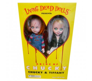 Set 2 muñecos Chucky and Tifanny Living Dead Dolls 25cm