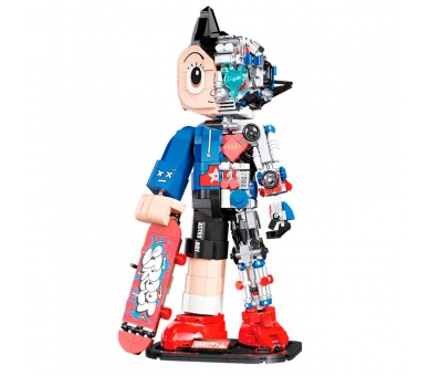 Kit Construccion Astro Boy the Skateboard Astro Boy 1117pzs