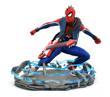 Estatua Spider-Punk Spiderman Marvel 18cm