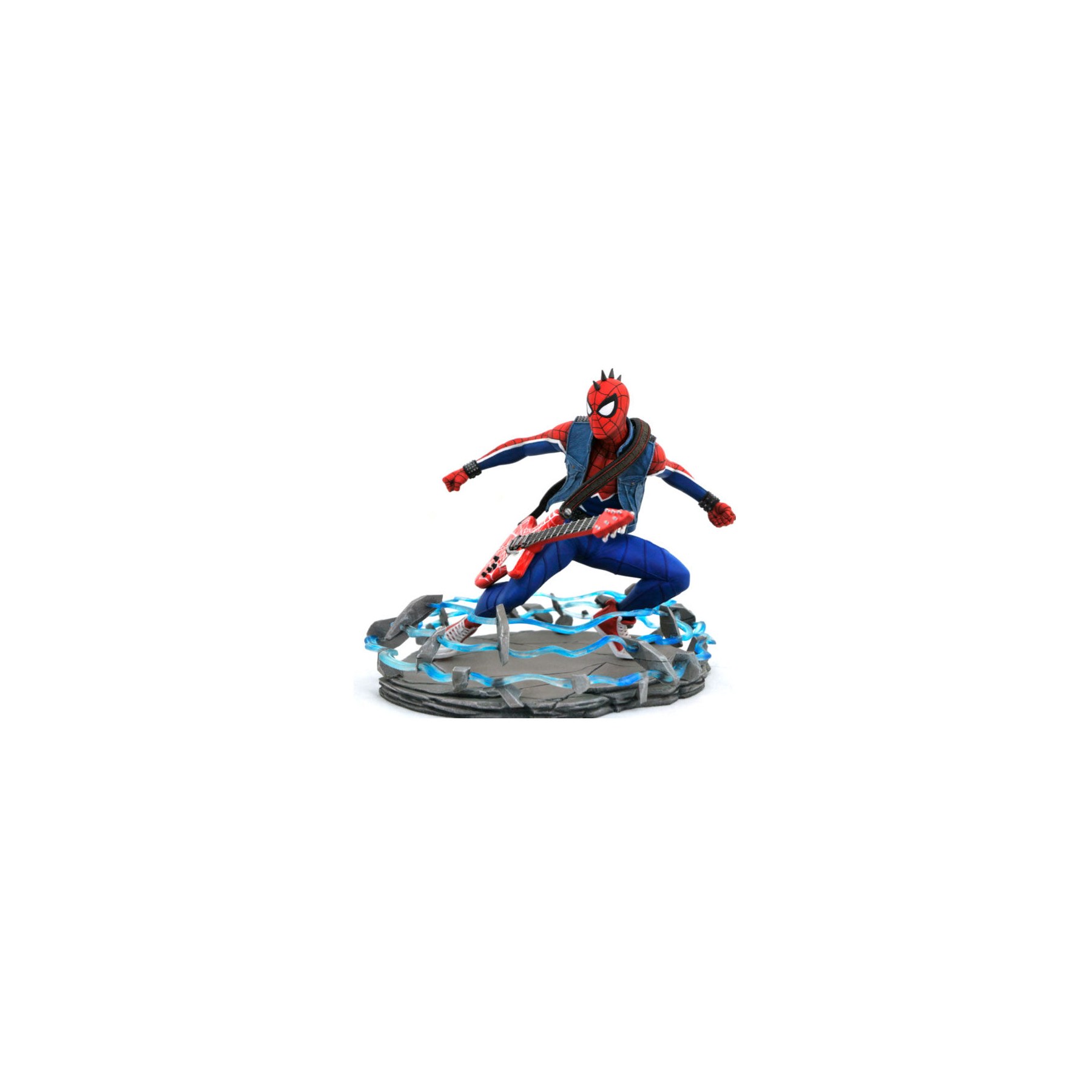 Estatua Spider-Punk Spiderman Marvel 18cm