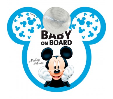 Señal coche baby on board Mickey Disney