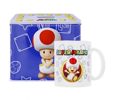 Hucha + taza Toad Super Mario Bros Nintendo