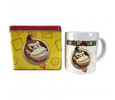 Hucha + taza Donkey Kong Super Mario Bros Nintendo