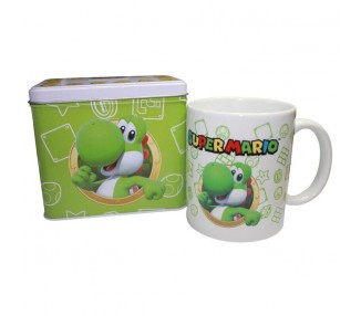 Hucha + taza Yoshi Super Mario Bros Nintendo