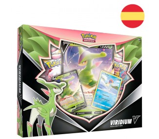 Blister juego cartas coleccionables Virizion V Pokemon Español