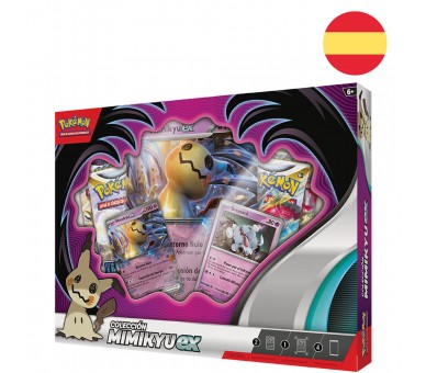 Blister juego cartas coleccionables Mimikyu Ex Pokemon español