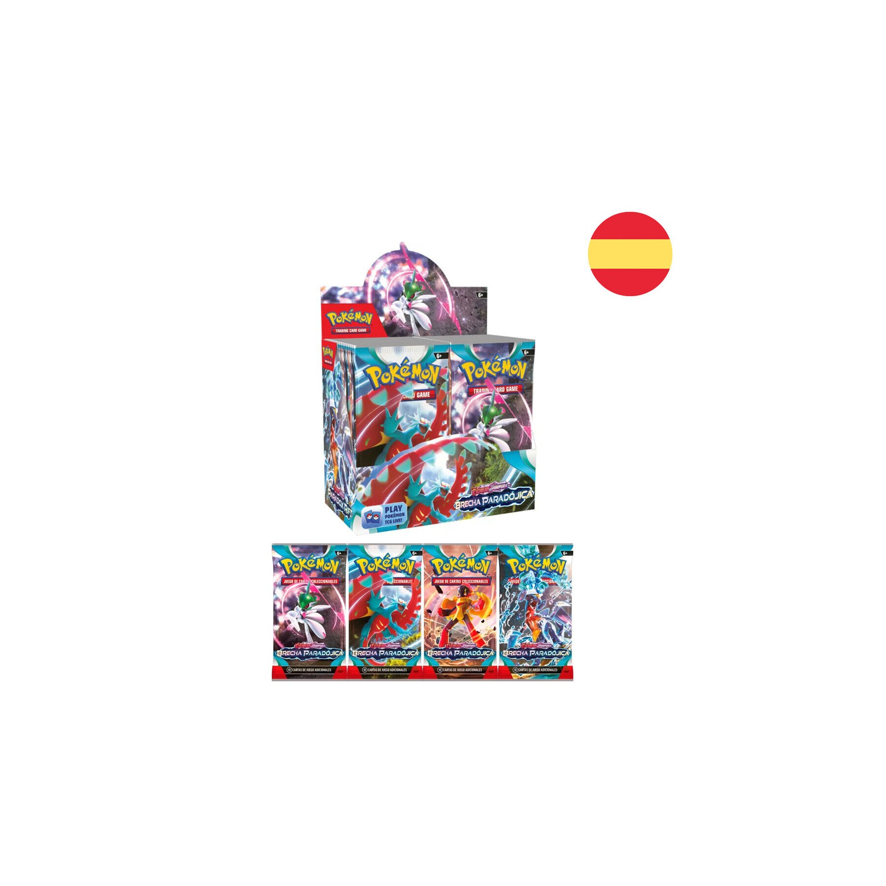 Sobre juego cartas coleccionables Brecha Paradojica Escarlata & Purpura Pokemon surtido español