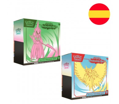 Estuche juego cartas coleccionables Brecha Paradojica Escarlata & Purpura Pokemon español surtido