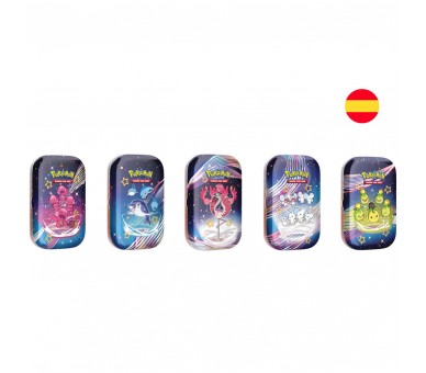 Mini lata juego cartas coleccionables Destinos de Paldea Escarlata & Purpura Pokemon surtido español