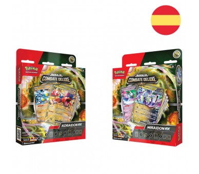 Baraja juego cartas coleccionables Koraidon & Miraidon Pokemon español surtido