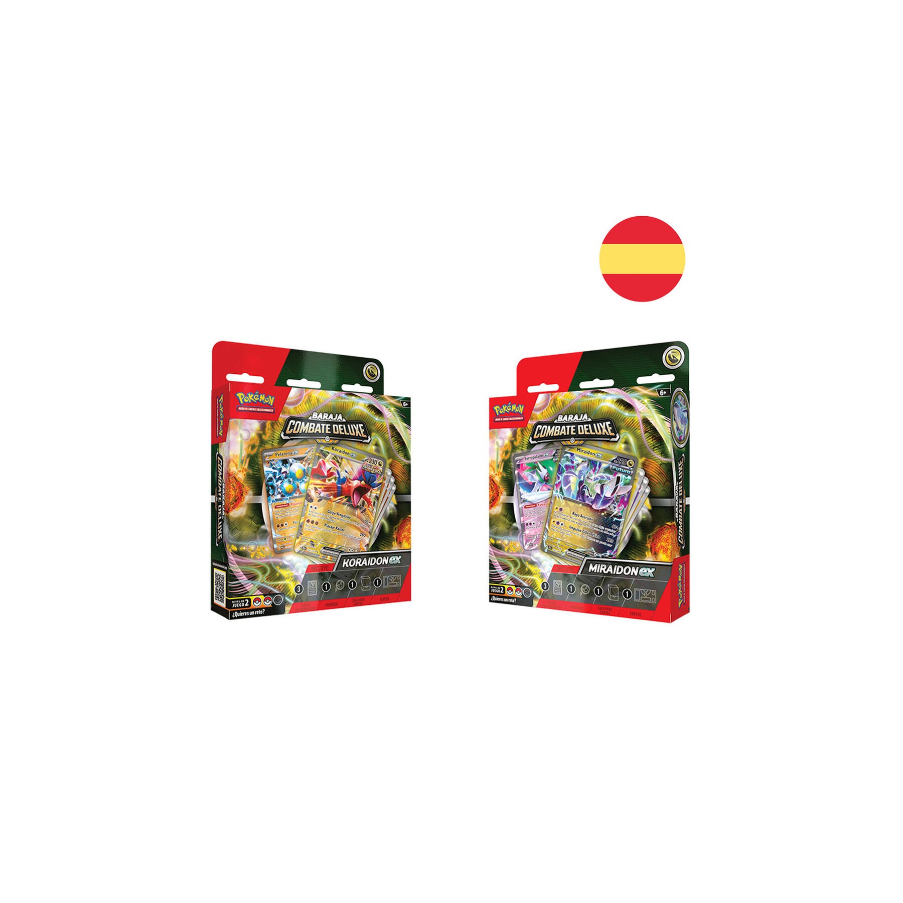 Baraja juego cartas coleccionables Koraidon & Miraidon Pokemon español surtido